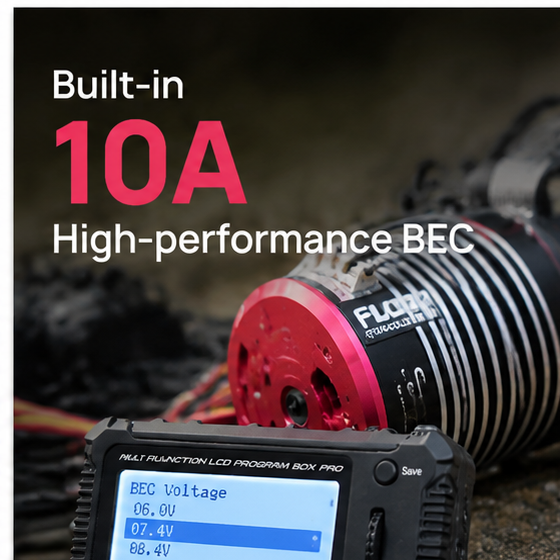 Hobbywing QUICRUN Fusion Pro Elite 2300KV FOC 2-in-1 50A ESC & Motor System for 1/10 RC Crawlers
