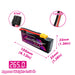 Size and weight overview of cnhl 3200mah 4s 120c lipo battery