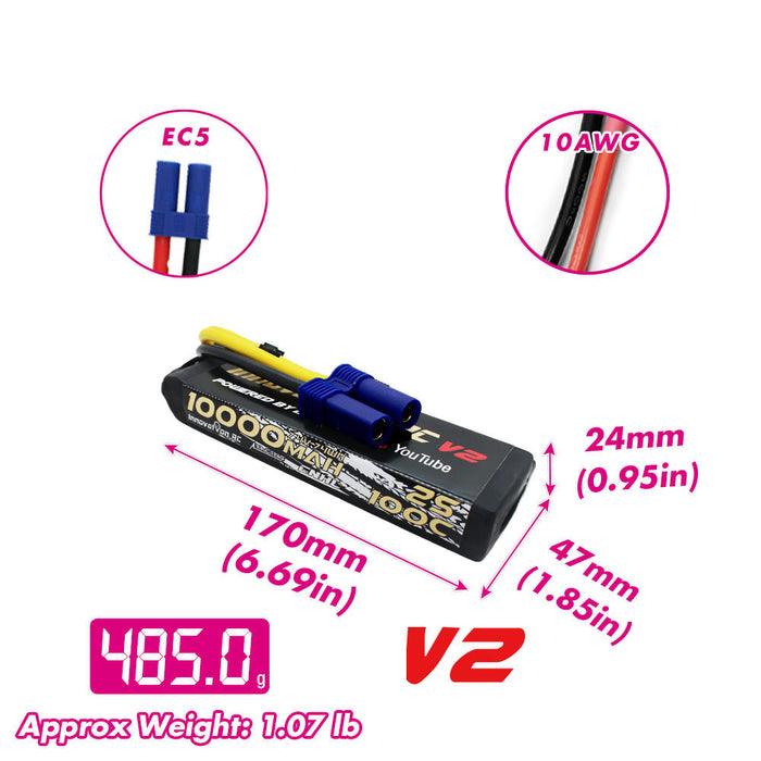 cnhl 2s lipo battery 10000mah