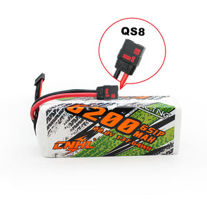CNHL Racing Series 6200mAh 22.2V 6S 90C Lipo Battery with QS8 Plug
