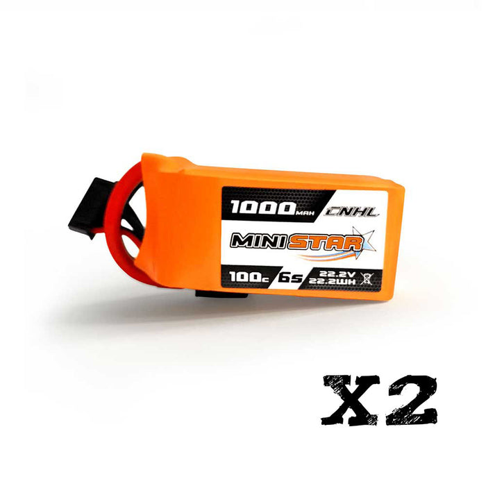 CNHL MiniStar 1000 mAh 22,2 V 6S 100C Lipo-Akku mit XT60-Stecker