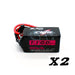CNHL Black Series 1100mAh 6S Lipo Battery with XT60 Plug - 2 Pack