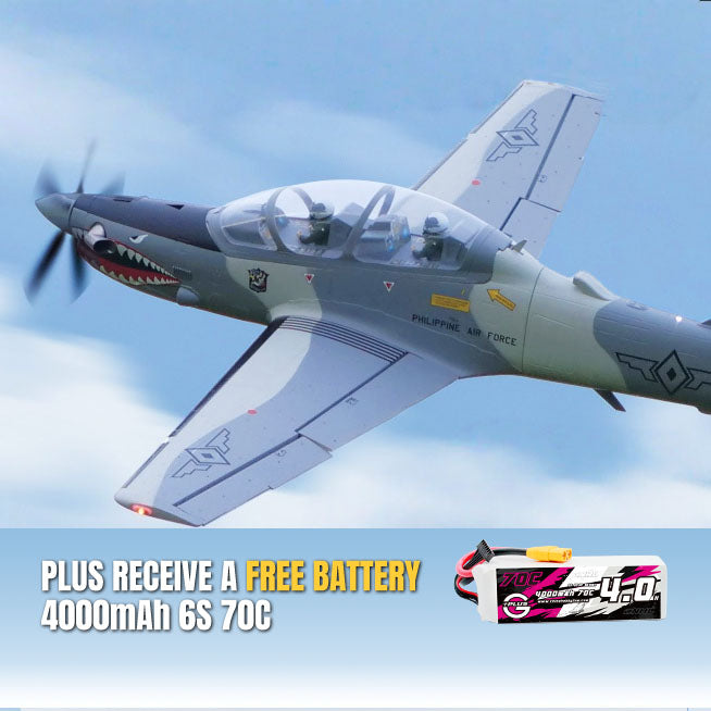 Super Tucano 1600mm RC Plane – PNF Warbird with Retracts Flaps