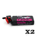 2 Packs CNHL Black Series 1300mAh 7.4V 2S 100C Lipo Battery with XT60 Plug-UK Warehouse