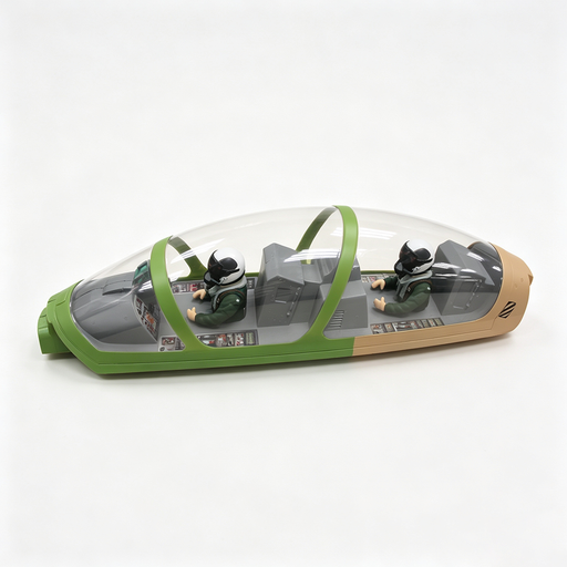 CNHL Super Tucano V2 1600mm Replacement Cockpit Canopy & Battery Hatch with Pilots