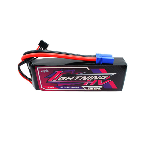 CNHL Lightning LiHV 4500mAh 15.2V 4S 120C HV Lipo Battery with EC5 Plug
