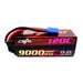 CNHL Racing Series LiHV 9000mAh 15.2V 4S 120C Lipo Battery with EC5 Plug For RC Racing