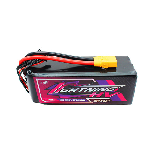 CNHL Lightning LiHV 7800mAh 22.8V 6S 120C HV Lipo Battery with XT90 Plug