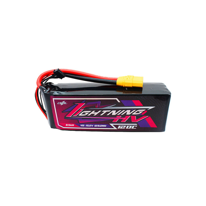 CNHL Lightning LiHV 8500mAh 15.2V 4S 120C HV Lipo Battery with XT90 Plug