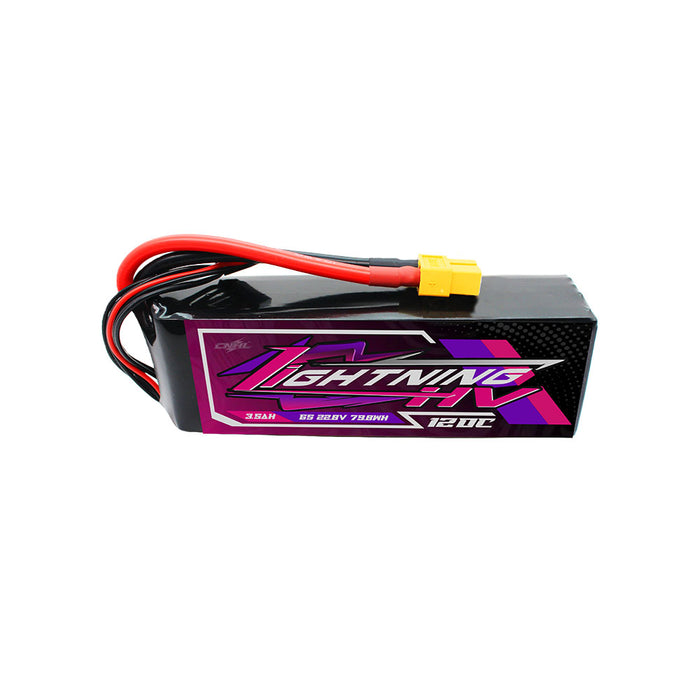 CNHL Lightning LiHV 3500mAh 22.8V 6S 120C HV Lipo Battery with XT60 Plug