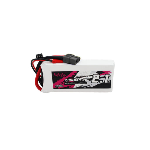 CNHL 2100mAh 6.6V 2S LiFe battery with XT60 and JST plug for compatible RC electronics
