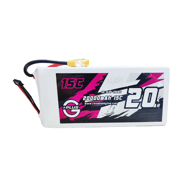 CNHL 20000mAh 14.8V 4S 15C Lipo Battery with XT90 Plug