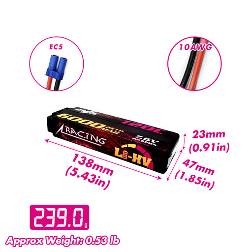 lipo battery r c hard case dimensions of case Hilldow 7.4V 2S 80C 5200mAh Lipo with XT60 Connector for RC Car Trucks RC Vehicles(2 Packs) : Toys & Games Battery For Vehicle Type RCHackers 3S 6200mAh 11.1V 80C