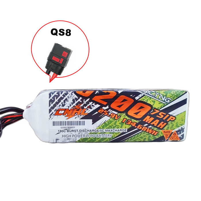 CNHL Racing Series 5200mAh 25.9V 7S 90C Lipo Battery with QS8 Plug