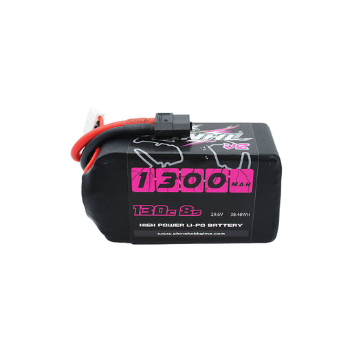 2 Packs CNHL Black Series V2.0 1300mAh 29.6V 8S 130C Lipo Battery with XT60 Plug