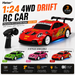 Hstar D24-03S 1:24 Porsche 911 GT3 RS style 4WD gyro drift RC car with 3 livery options