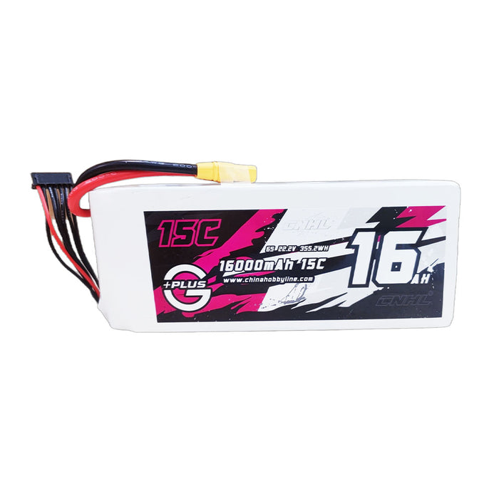 CNHL 16000mAh 22.2V 6S 15C Lipo Battery with XT90 Plug