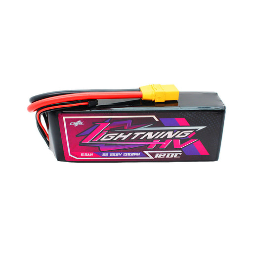 CNHL Lightning LiHV 6000mAh 22.8V 6S 120C HV Lipo Battery with XT90 Plug