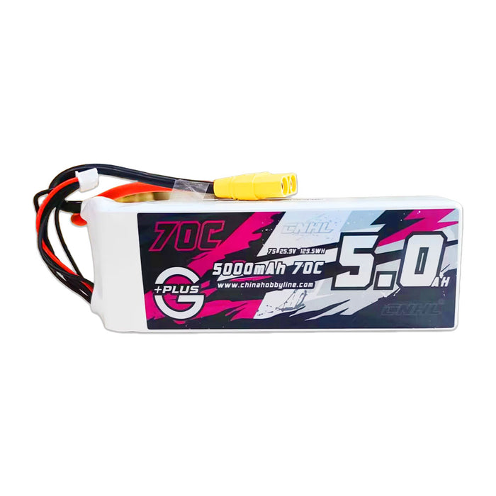 CNHL G+Plus 5000MAH 22.2V 6S 70C Batteria Lipo con spina XT90