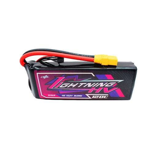 CNHL Lightning LiHV 6000mAh 15.2V 4S 120C HV Lipo Battery with XT90 Plug
