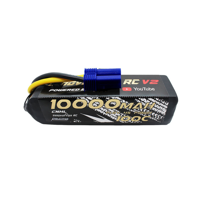 CNHL Innovation RC 10000mAh 14.8V 4S 100C Lipo Battery with EC5 Plug
