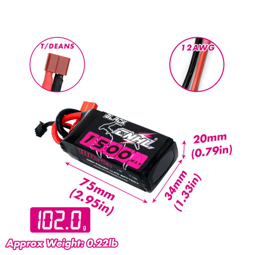 cnhl 1500mah 2s lipo battery