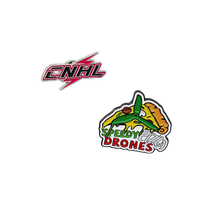 CNHL & Speedy Pizza Enamel Pin Set (2-Pack)