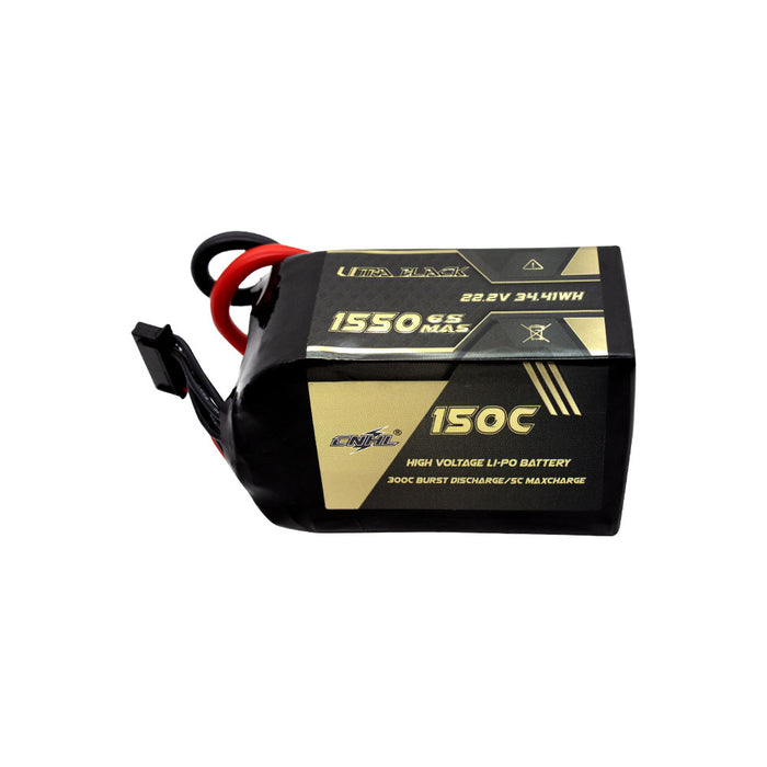CNHL Utra Black 1550mAh 22.2V 6S 150C Lipo Battery with XT60 Plug