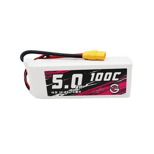 CNHL G+Plus 5000mAh 14.8V 4S 100C Lipo Battery with XT90 Plug