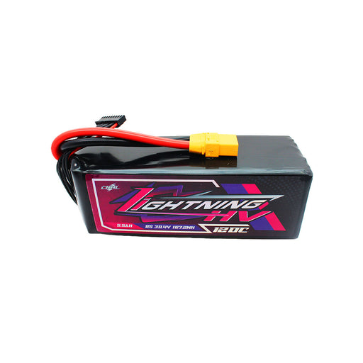 CNHL Lightning LiHV 5500mAh 30.4V 8S 120C HV Lipo Battery with XT90S Plug