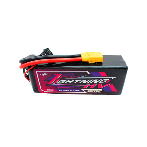 CNHL Lightning LiHV 5500mAh 22.8V 6S 120C HV Lipo Battery with XT90 Plug