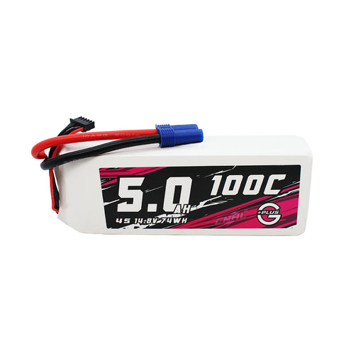 CNHL G+Plus 5000mAh 14.8V 4S 100C Lipo Battery with EC5 Plug