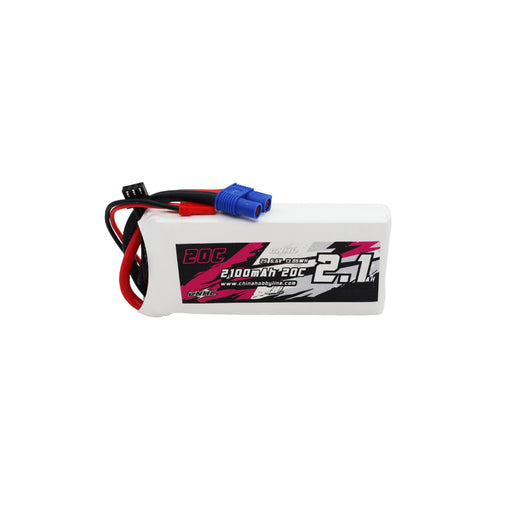 CNHL 2100mAh 6.6V 2S 20C 2S1P LiFePo4 Battery with EC3 & JST Plug