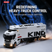 Scania S730 official licensed 1/64 mini drift RC tractor trailer with KING racing livery