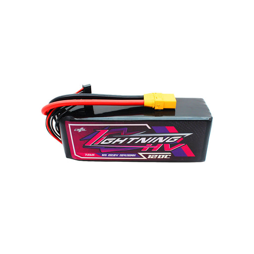 CNHL Lightning LiHV 7200mAh 22.8V 6S 120C HV Lipo Battery with XT90 Plug