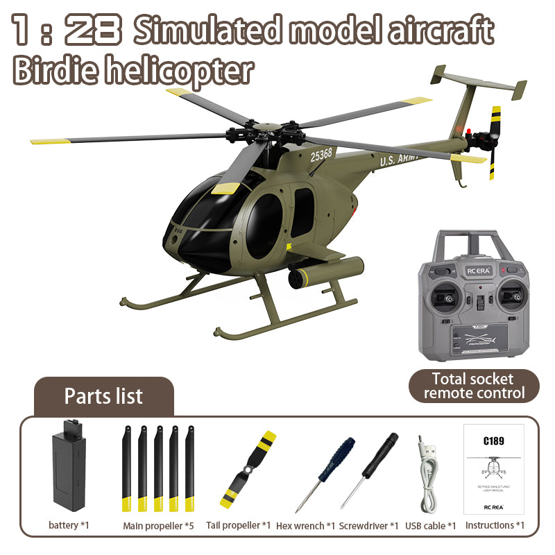 RC ERA C189 MD500 1:28 フライバーレス ブラシレス RC ヘリコプター