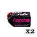 2 Packs CNHL Black Series 2000mAh 14.8V 4S 100C Lipo Battery with XT60 Plug