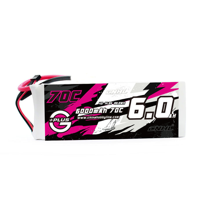 CNHL G+Plus 6000mAh 14.8V 4S 70C Lipo Battery Soft Pack without Connector