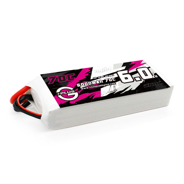 8# wire on cnhl 6000mAh 14.8V 4S 70C Lipo Battery