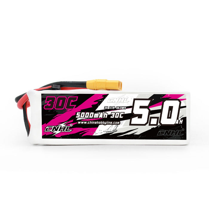 CNHL 5000mAh 11.1V 3S 30C Lipo Battery with XT90 Plug