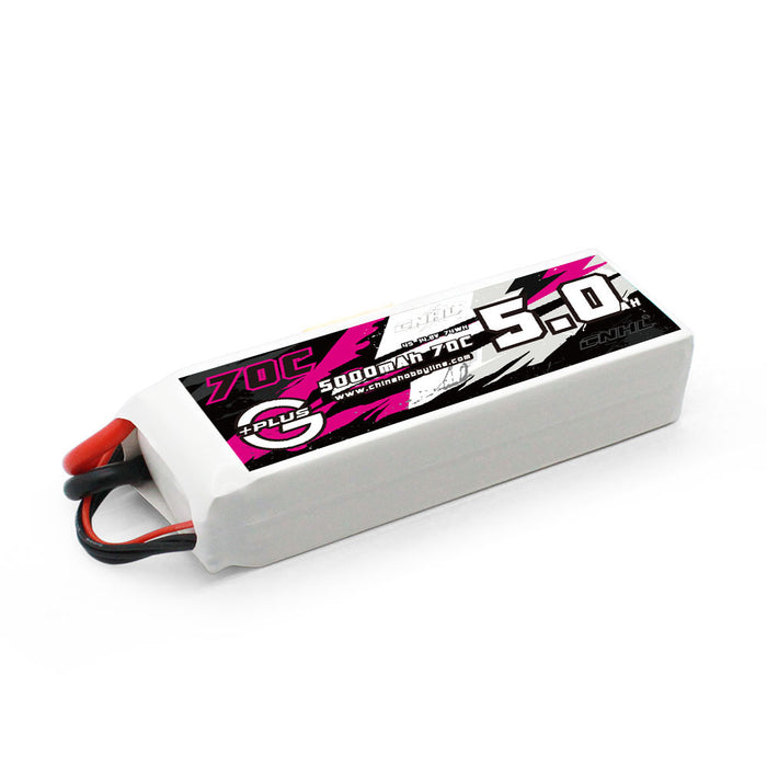 8# wire on CNHL 5000mAh 4S 70C Lipo Battery