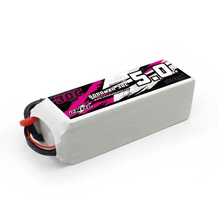 CNHL 5000mAh 22.2V 6S 30C Lipo Battery with XT90 Plug