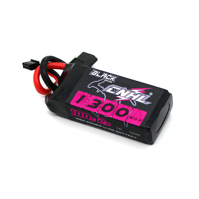 4 Packs CNHL Black Series 1300mAh 7.4V 2S 100C Lipo Battery with XT60 Plug- UK Warehouse