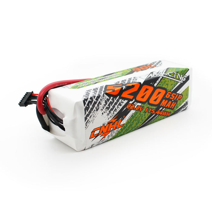 CNHL 5200mAh 22.2V 6S 90C Lipoバッテリー（EC5プラグ付き）