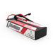 CNHL Racing 5200mAh 2S 100C hardcase LiPo battery showing red and black power wires and EC5 connector