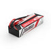 Angled view of CNHL Racing Series 6200mAh 7.4V 2S 100C hardcase RC LiPo battery