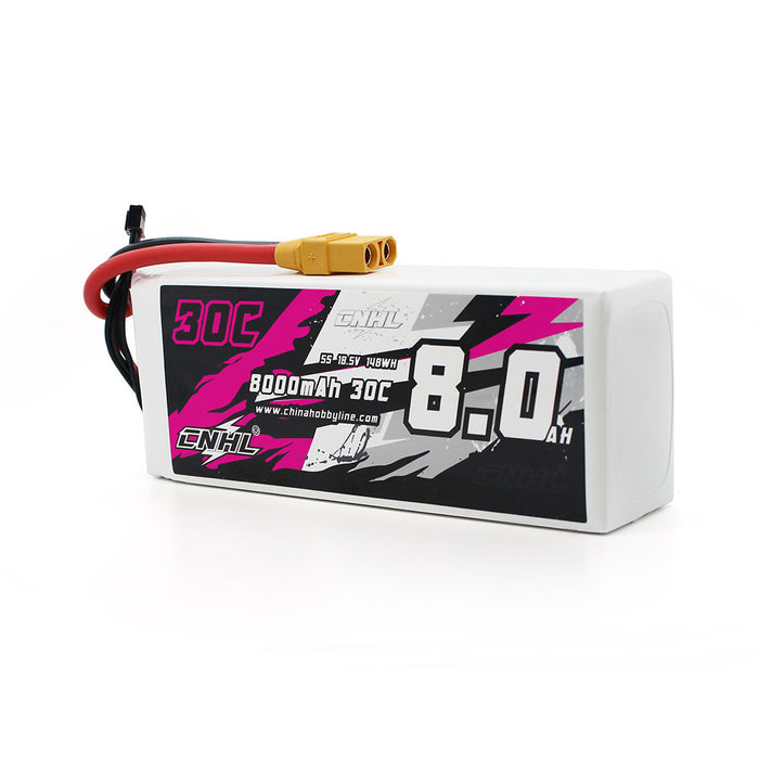 CNHL 8000mAh 18.5V 5S 30C Lipo Battery with XT90 Plug