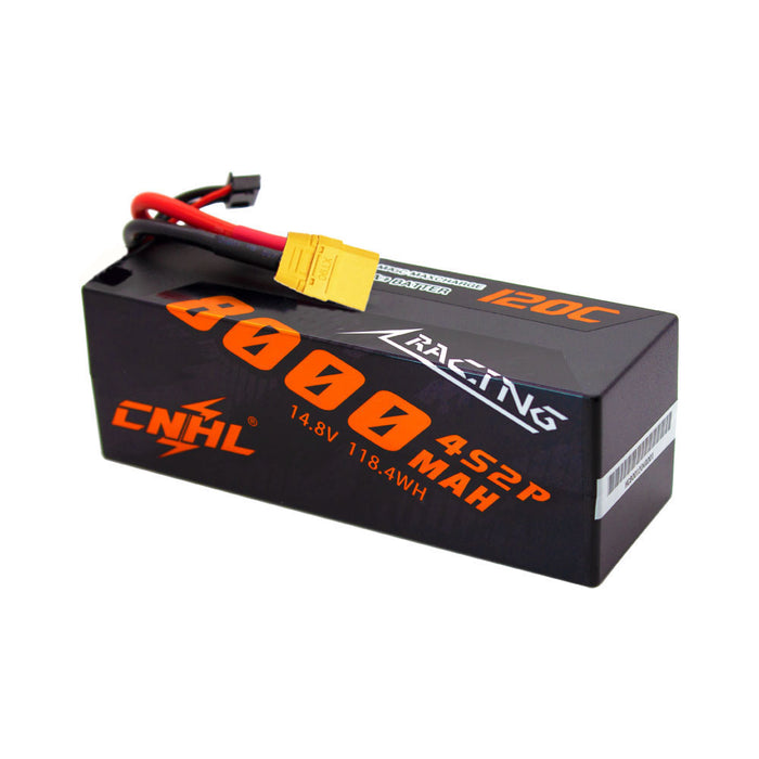 #10 wire on CNHL Racing Series 8000mAh 14.8V 4S 120C Hard Case Lipo Battery with XT90 Plug