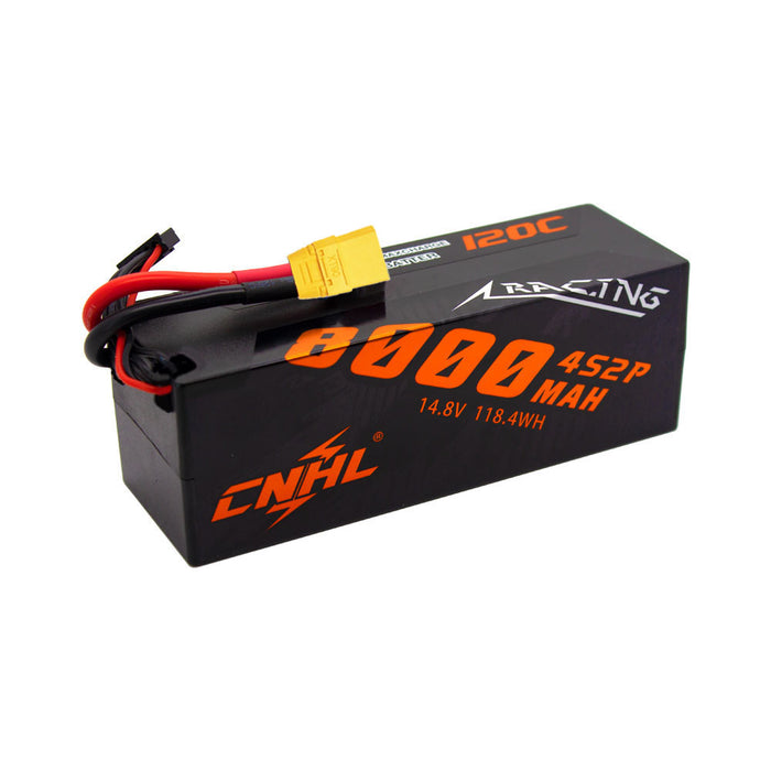 XT90 plug on CNHL Racing Series 8000mAh 14.8V 4S 120C Hard Case Lipo Battery