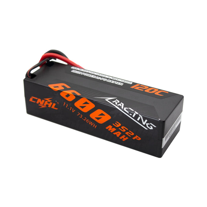 2 Packs CNHL Racing Series 6600mAh 11.1V 3S 120C Lipo Battery Hardcase with EC5 Plug - UK Warehouse